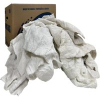 Wiper Rags Box, Terrycloth, White, 10 lbs. NKC096 | M & M Nord Ouest Inc