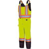 5041BB Waterproof Quilted Bib Pants, Polyester, Large, High Visibility Lime-Yellow M & M Nord Ouest Inc