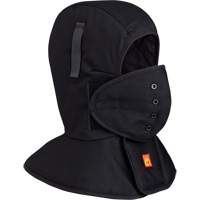 565A Flame Resistant Quilted Long Neck Hardhat Liner, Black, Cotton M & M Nord Ouest Inc