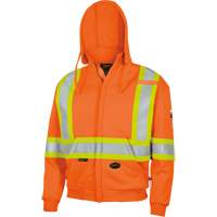 338SF Flame-Resistant Zip Style Hoodie, Men's, X-Large, High Visibility Orange, 22 cal/cm² M & M Nord Ouest Inc