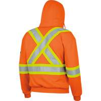 338SF Flame-Resistant Zip Style Hoodie, Men's, X-Large, High Visibility Orange, 22 cal/cm² M & M Nord Ouest Inc