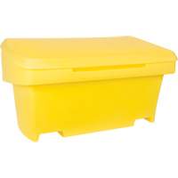 Heavy-Duty Outdoor Salt and Sand Storage Container, 24" x 48" x 24", 10 cu. Ft., Yellow NM947 | M & M Nord Ouest Inc