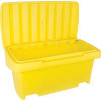 Heavy-Duty Outdoor Salt and Sand Storage Container, 24" x 48" x 24", 10 cu. Ft., Yellow M & M Nord Ouest Inc