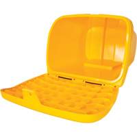 Salt & Sand Storage Bins, With Hasp, 21" x 27" x 26", 4.24 cu. ft., Yellow M & M Nord Ouest Inc