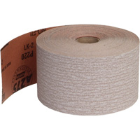 Rouleau de papier abrasif PSA sans chargement, Oxyde d'aluminium, 2-3/4" la x 135' lo, Grain 220 M & M Nord Ouest Inc
