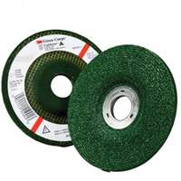 Green Corps Depressed Centre Wheel, 4-1/2" x 1/4", 7/8" Arbor, Aluminum Oxide, Type 27 M & M Nord Ouest Inc