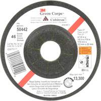 Green Corps Flexible Grinding Wheel, 4-1/2" x 1/8", 7/8" Arbor, Ceramic, Type 27 M & M Nord Ouest Inc