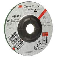 Green Corps Flexible Grinding Wheel, 5" x 1/4", 7/8" Arbor, Ceramic, Type 1 M & M Nord Ouest Inc