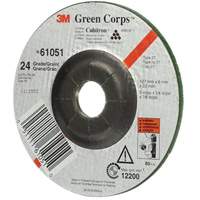 Green Corps Flexible Grinding Wheel, 5" x 1/4", 7/8" Arbor, Ceramic, Type 1 M & M Nord Ouest Inc