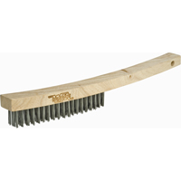 Long Handle Industrial-Duty Scratch Brush, Stainless Steel, 3 x 19 Wire Rows, 13-3/4" Long M & M Nord Ouest Inc