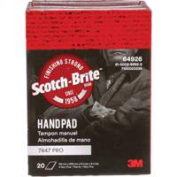 Scotch-Brite 7447 Hand Pads, Aluminum Oxide, 9" x 6", Very Fine Grit M & M Nord Ouest Inc