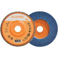 Disque &agrave; lamelles AllSteel, 6" x 7/8", Type 27, Grain 40, Alumine de zirconium M & M Nord Ouest Inc
