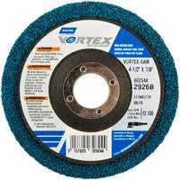 Vortex Non-Woven Disc, 4-1/2" Dia. x 1/2" W, 7/8" Arbor, Aluminum Oxide M & M Nord Ouest Inc