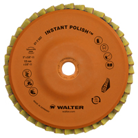Instant Polish Flap Disc, 4-1/2" x 5/8"-11, Type 27, Very Fine Grit, Zirconium M & M Nord Ouest Inc