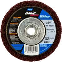 Rapid Blend Non-Woven Depressed Center Abrasive Disc, 4-1/2" Dia., 150-180 Grit, Aluminum Oxide M & M Nord Ouest Inc