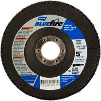 BlueFire Flap Disc, 5" x 7/8", Type 29, 36 Grit, Zirconia Alumina M & M Nord Ouest Inc