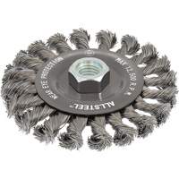 AllSteel Wire Brush, 4-1/2" Dia., 0.02" Fill, 5/8"-11 Arbor, Steel M & M Nord Ouest Inc