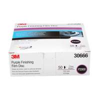 Hookit Finishing Film Disc, 6" Dia., P2000 Grit, Aluminum Oxide, Film M & M Nord Ouest Inc