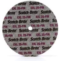 Meule unitaris&eacute;e EXL Scotch-Brite, 6" x 1/4", Arbre de 1/4", Grain de Fin, Carbure de silicium M & M Nord Ouest Inc