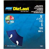Dialast RightCut Cut-Off Wheel, 5" x 0.05", 7/8" Arbor, Type 01/41, Diamond, 12225 RPM M & M Nord Ouest Inc