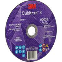 Cubitron 3 Cut-Off Wheel, 6" x 0.045", Type T27, Ceramic, 10200 RPM M & M Nord Ouest Inc