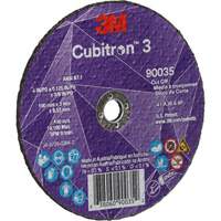Cubitron 3 Cut-Off Wheel, 4" x 1/8", 3/8" Arbor, Type T1, Ceramic, 21000 RPM M & M Nord Ouest Inc