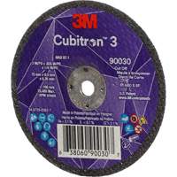 Meule &agrave; tronçonner Cubitron 3, 3" x 0,035", Arbre de 1/4", Type T1, C&eacute;ramique, 21000 Tr/min M & M Nord Ouest Inc
