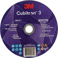 Cubitron 3 Cut-Off Wheel, 7" x 0.09", 7/8" Arbor, Type T27, Ceramic, 8500 RPM M & M Nord Ouest Inc