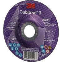 Cubitron 3 Cut-Off Wheel, 4-1/2" x 0.045", 7/8" Arbor, Type T27, Ceramic, 13300 RPM M & M Nord Ouest Inc