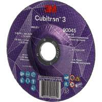 Cubitron™ 3 Cut-Off Wheel, 5" x 0.045", 7/8" Arbor, Type T27, Ceramic, 12250 RPM NY551 | M & M Nord Ouest Inc