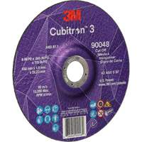 Cubitron 3 Cut-Off Wheel, 6" x 0.045", 7/8" Arbor, Type T27, Ceramic, 10200 RPM M & M Nord Ouest Inc