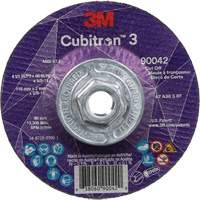 Cubitron 3 Cut-Off Wheel, 4-1/2" x 0.09", 5/8"-11 Arbor, Type T27, Ceramic, 13300 RPM M & M Nord Ouest Inc