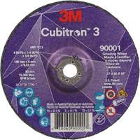 Cubitron 3 Depressed Centre Grinding Wheel, 4" x 1/4", 3/8" Arbor, Ceramic, Type T27 M & M Nord Ouest Inc
