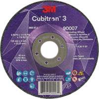 Cubitron 3 Depressed Centre Grinding Wheel, 5" x 1/4", 7/8" Arbor, Ceramic, Type T27 M & M Nord Ouest Inc