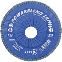 Disque &agrave; lamelles ajustables TRM Powerblend, 4-1/2" x 7/8", Type 29, Grain Z40, Zirconium M & M Nord Ouest Inc