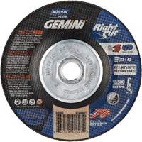 Gemini RightCut Right Angle Cut-Off Wheel, 4-1/2" x 0.045", 5/8"-11 Arbor, Type 27/42, Aluminum Oxide, 13580 RPM M & M Nord Ouest Inc