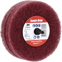 Scotch-Brite Roloc Plus General Purpose Scuffing Wheel, 4" Dia. M & M Nord Ouest Inc
