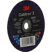 Cubitron 3 Cut-Off Wheel, 3" x 0.063", 3/8" Arbor, Ceramic M & M Nord Ouest Inc