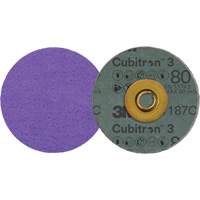 Cubitron 3 Roloc Fibre Disc, 3" Dia., 80+ Grit, Ceramic M & M Nord Ouest Inc