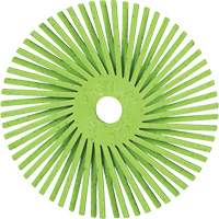 Brosse radiale en soies de pr&eacute;cision type A PN-RB Scotch-Brite , C&eacute;ramique, Grain 50+, 3" dia. M & M Nord Ouest Inc