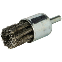 Stem Mounted Knotted Wire Brush, 3/4" Dia. x 1/4" Arbor M & M Nord Ouest Inc