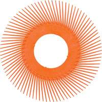 Brosse radiale en soies de pr&eacute;cision type C PN-RB sans adaptateur Scotch-Brite , C&eacute;ramique, Grain 80+, 7-5/8" dia. M & M Nord Ouest Inc