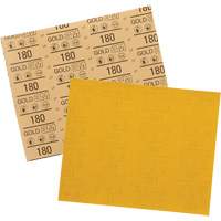 Feuille abrasive dor&eacute;e 12545, 9" x 11", Grain 180, Oxyde d'aluminium M & M Nord Ouest Inc