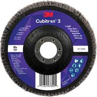 Cubitron 3 Flat Flap Disc 1169F, 5" x 7/8", Type T27, 60+ Grit, Ceramic M & M Nord Ouest Inc