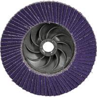 Cubitron 3 Conical  Flap Disc with Quick Change 1169F, 4-1/2" x 5/8"-11, Type T29, 80+ Grit, Ceramic M & M Nord Ouest Inc