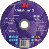 Cubitron 60+ Grit 3 Cut-Off Wheel, 6" x 0.045", 7/8" Arbor, Type T1, Ceramic, 10200 RPM M & M Nord Ouest Inc