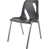 Stacking Chair, Vinyl, 31" High, 275 lbs. Capacity, Black M & M Nord Ouest Inc
