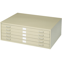 Steel Plan Files, 5 Drawers, 53-3/8" W x 41-3/8" D x 16-1/2" H M & M Nord Ouest Inc