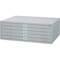 Steel Plan Files, 5 Drawers, 46-3/8" W x 35-3/8" D x 16-1/2" H M & M Nord Ouest Inc