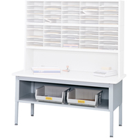 E-z Sort&reg; Mailroom Furniture-sorting Tables With Shelf-base Table With Shelf, 60" W x 28" D x 36" H, Laminate M & M Nord Ouest Inc